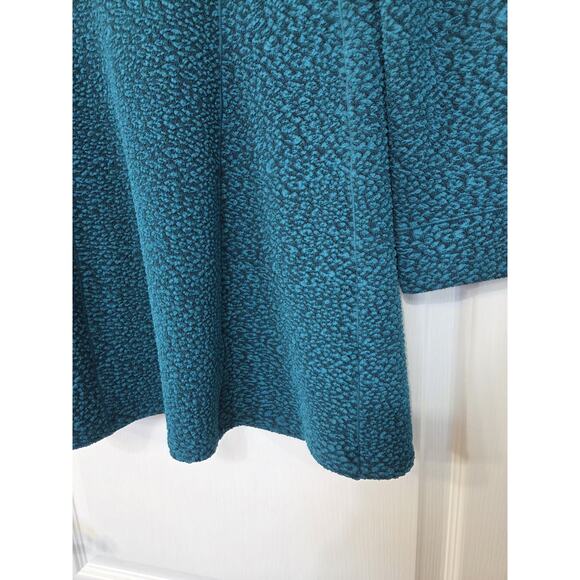 Eva Varro Teal Barcelona Handcrafted Zipper Jacket, Small - Picture 13 of 13